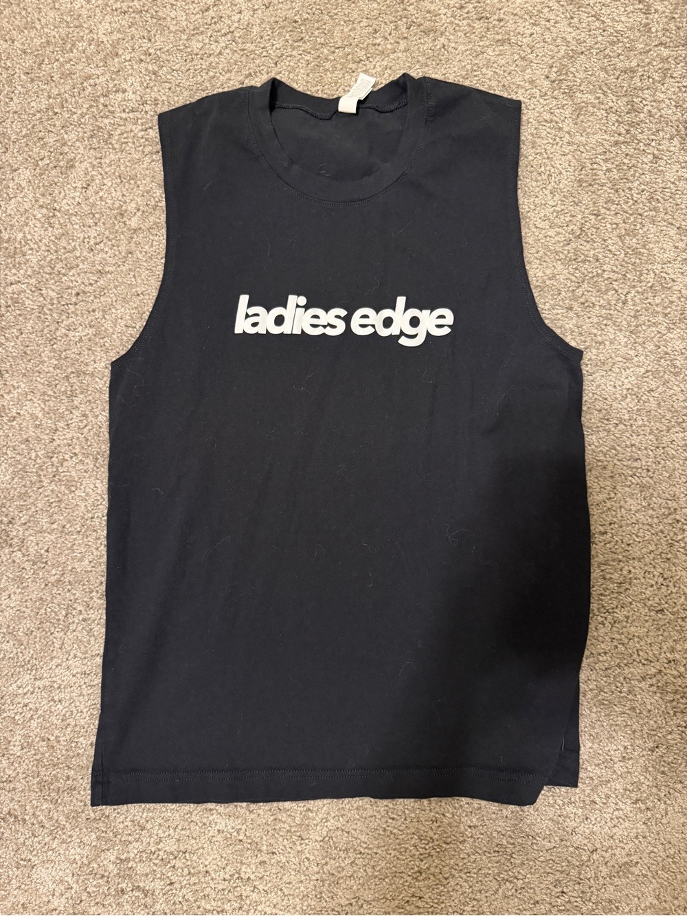 The Ladies Edge Black Logo Tank Top